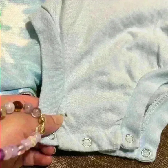 “Best Baby Ever” Tie-Dye Romper & “Little Brothers Get Luigi” Blue Onesie - Picture 9 of 9